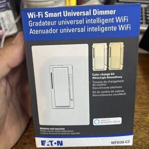 Eaton WFD30-C2 Wi-Fi Smart‎ Universal Dimmer White Light Alm Ivory WFD30-C2-SP-L